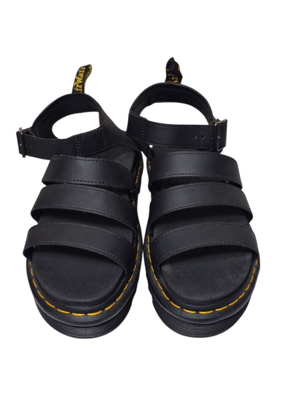 Dr Doc Martens Blaire Women's US 10 UK 8 Black Soft Wair Platform Sandals Chunky